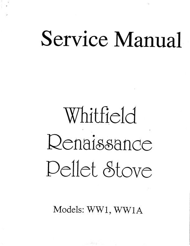 Whitfield renaissance pellet stove manual